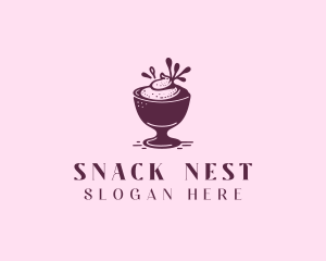 Dessert Sundae Creamery logo design