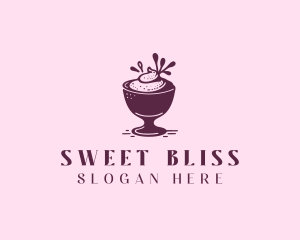 Dessert Sundae Creamery logo design