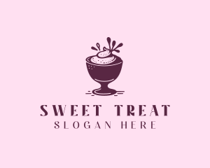 Dessert Sundae Creamery logo design