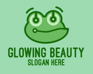 Cute Tech Frog Logo