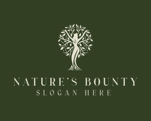 Natural Tree Woman logo design