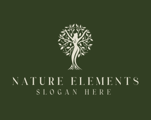 Natural Tree Woman logo design