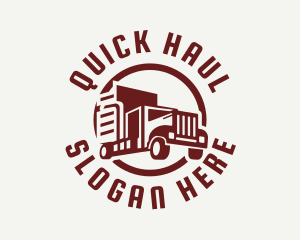 Delivery Truck Shipping logo design