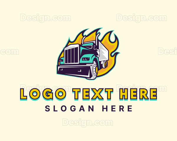 Truck Fire Shipment Logo