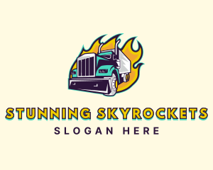 Truck Fire Shipment Logo