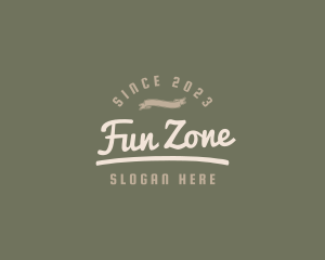 Vintage Retro Hipster Banner logo design