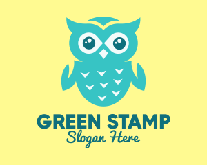 Baby Green Owl logo design