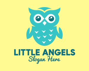 Baby Green Owl logo design