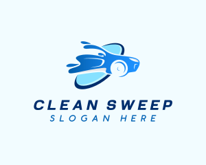 Water Car Cleaning Wash logo design