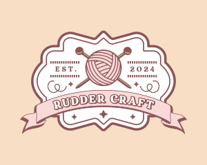 Crochet Knitting Yarn logo design