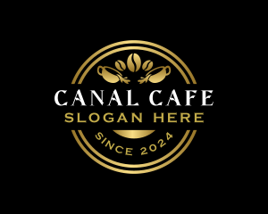 Luxury Coffee Cafe logo design