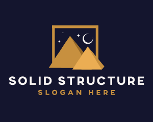 Pyramid Structure Landmark logo design