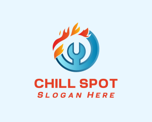 Heating and Cooling Repair logo design