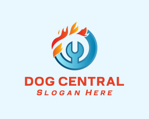 Heating and Cooling Repair logo design