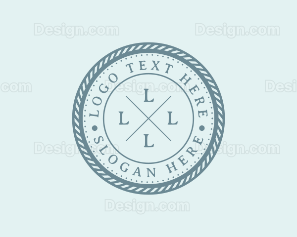 Nautical Marine Badge Logo