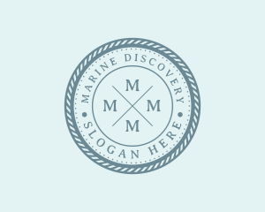 Nautical Marine Badge logo design