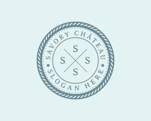 Nautical Marine Badge logo design