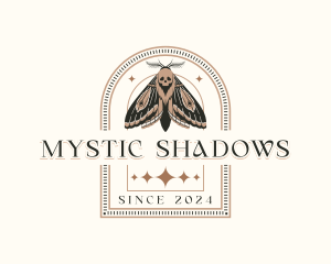 Mystical Moth Insect logo design