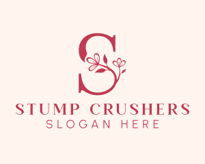 Floral Boutique Letter S logo design