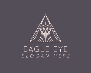 Pyramid Psychic Eye logo design