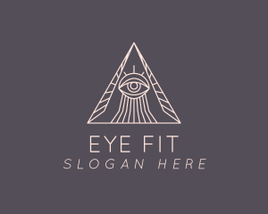 Pyramid Psychic Eye logo design