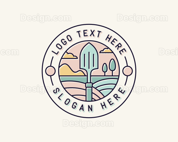 Trowel Gardening Landscaper Logo