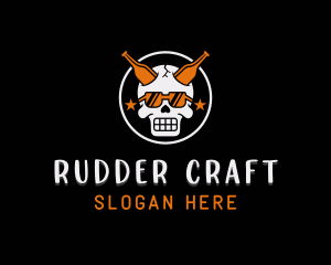 Pub Skull Bar logo design