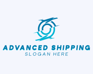 Logistics Airplane Shipping logo