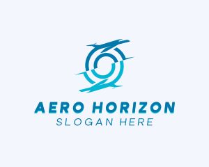 Logistics Airplane Shipping logo