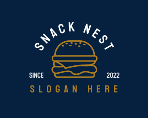 Burger Meal Snack logo design