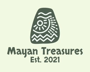 Ancient Mayan Stone logo design