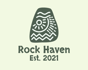 Ancient Mayan Stone logo design