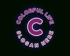 Neon Bar Lounge logo design