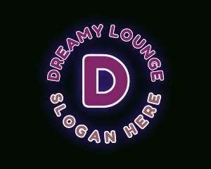 Neon Bar Lounge logo design