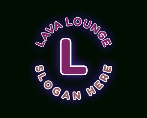 Neon Bar Lounge logo design