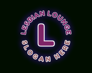 Neon Bar Lounge logo design