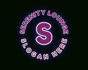 Neon Bar Lounge logo design