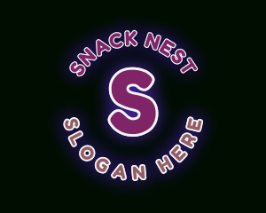 Neon Bar Lounge logo design