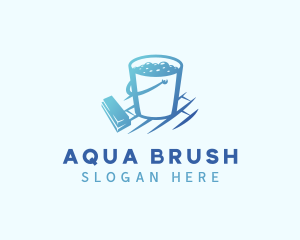 Brush & Bucket Cleaning logo design