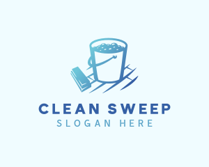 Brush & Bucket Cleaning logo design