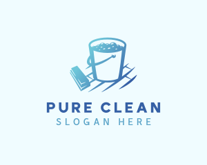 Brush & Bucket Cleaning logo design