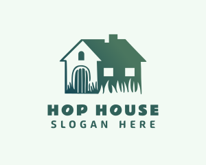 Grass House Gardening logo design