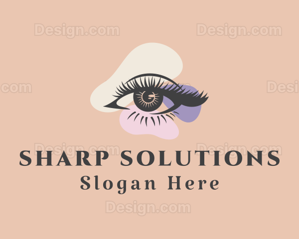 Beauty Eyelashes Makeup Logo