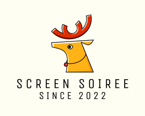 Christmas Holiday Reindeer  logo design