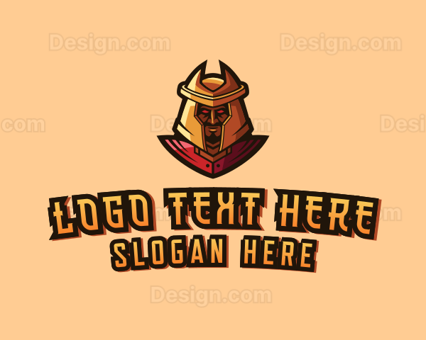 Samurai Gamer Warrior Logo