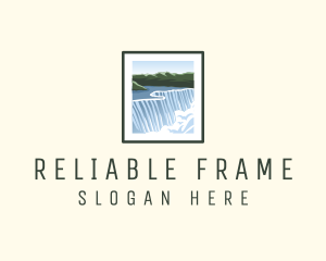 Niagara Falls Frame  logo design