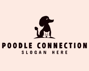Poodle Dog Cat Pet logo