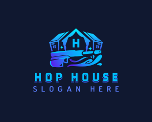 Pressure Washing House logo design