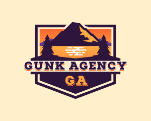 Mountain Lake Vacation logo design