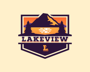 Mountain Lake Vacation logo design